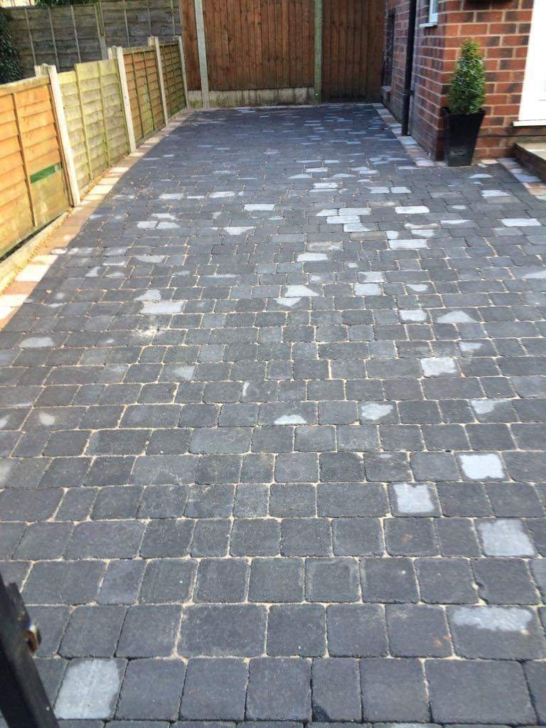 grey pavers
