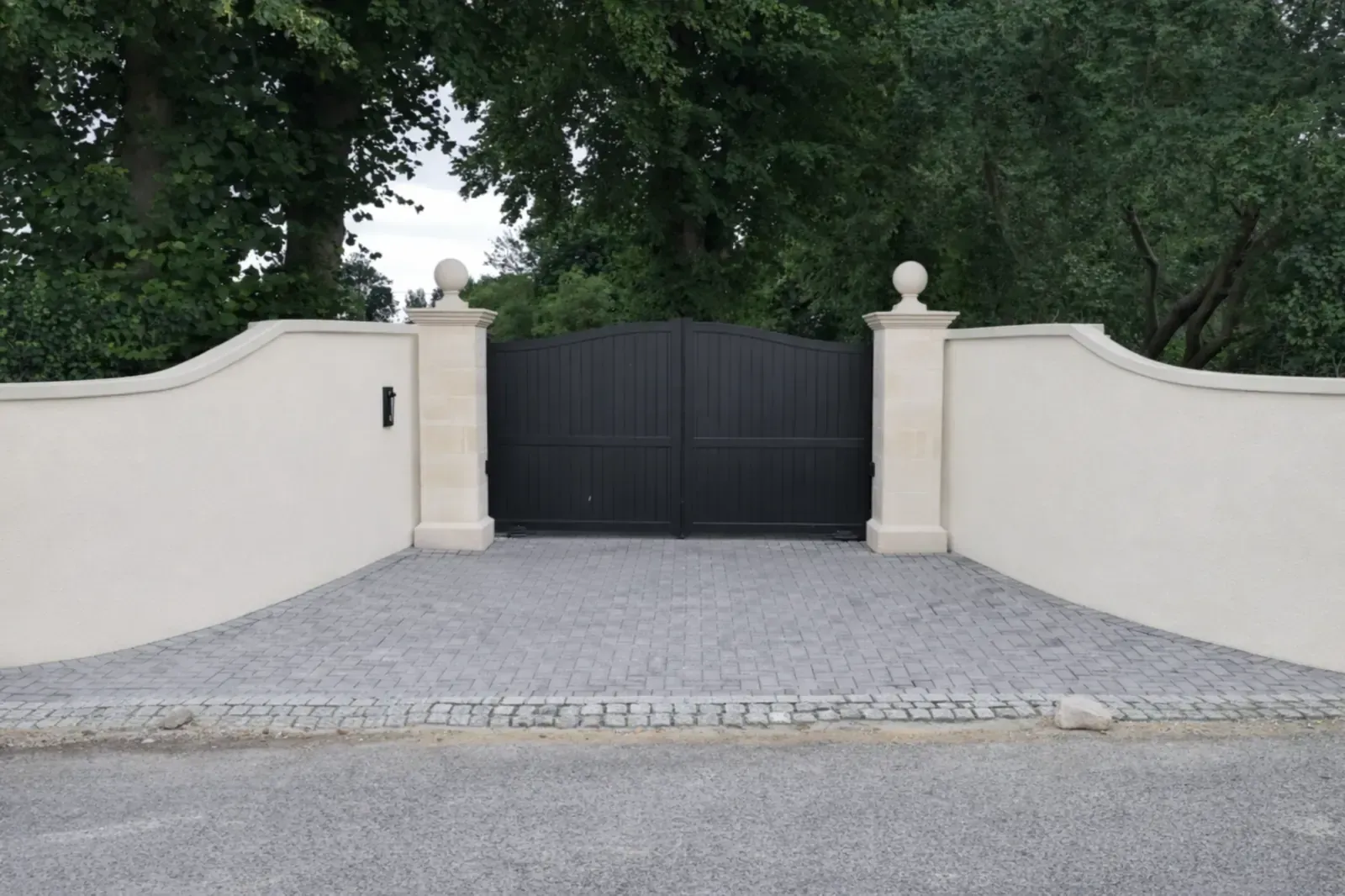 Freshly rendered exterior wall in Burnham-on-Crouch , Essex