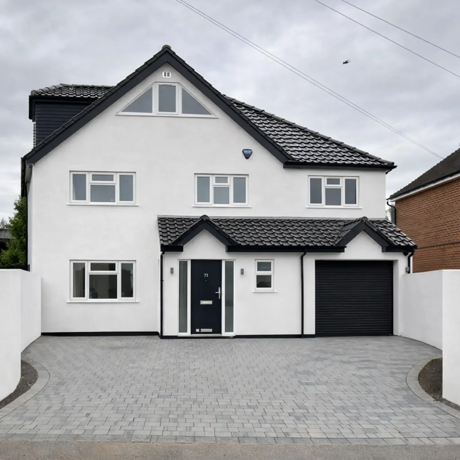 Freshly rendered house exterior in Grays, Essex