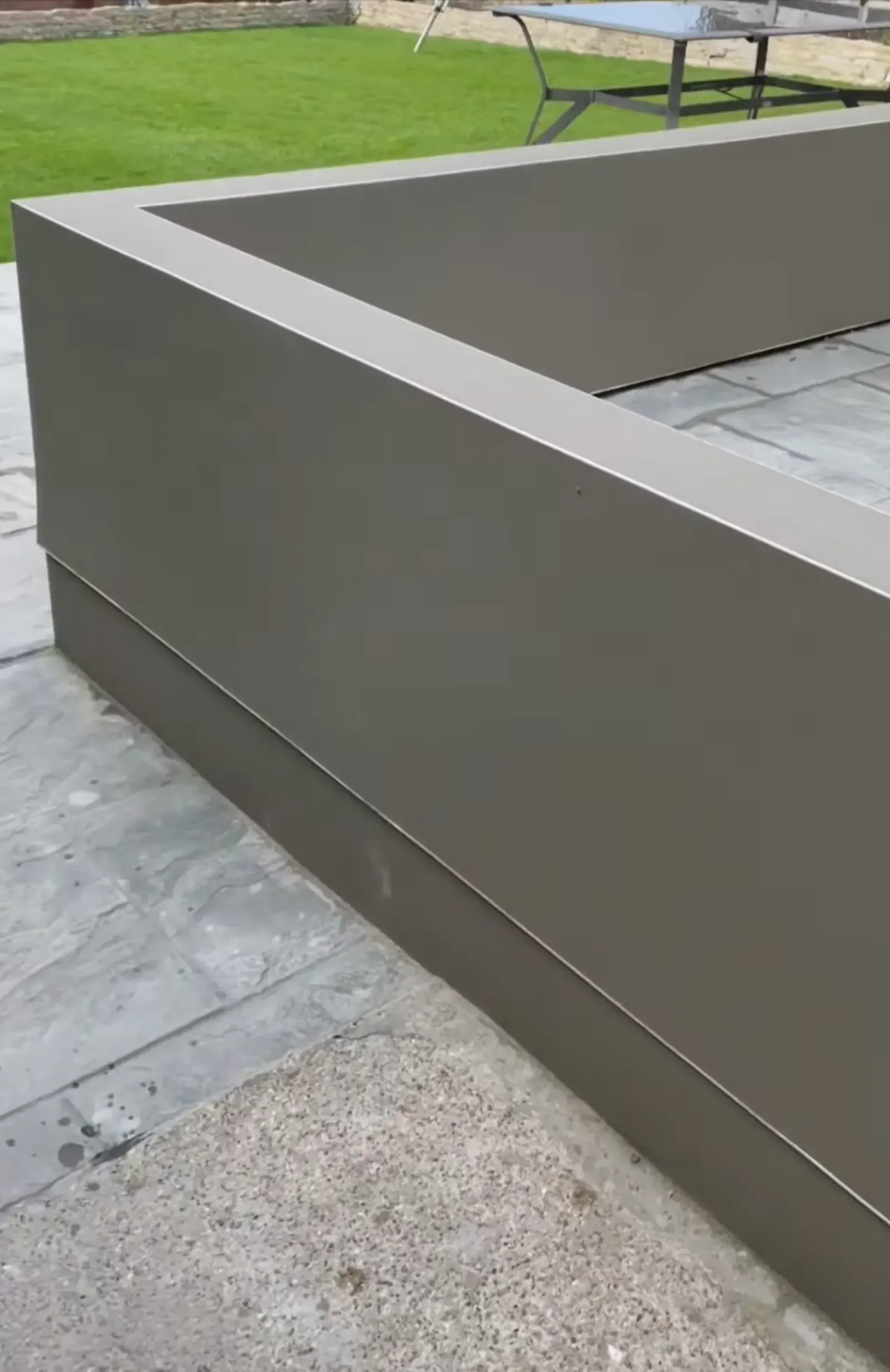 Sand and cement render finish on an external wall in Essex