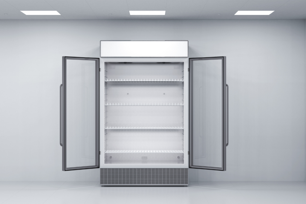 Commercial Fridge with Transparent Glass Doors
