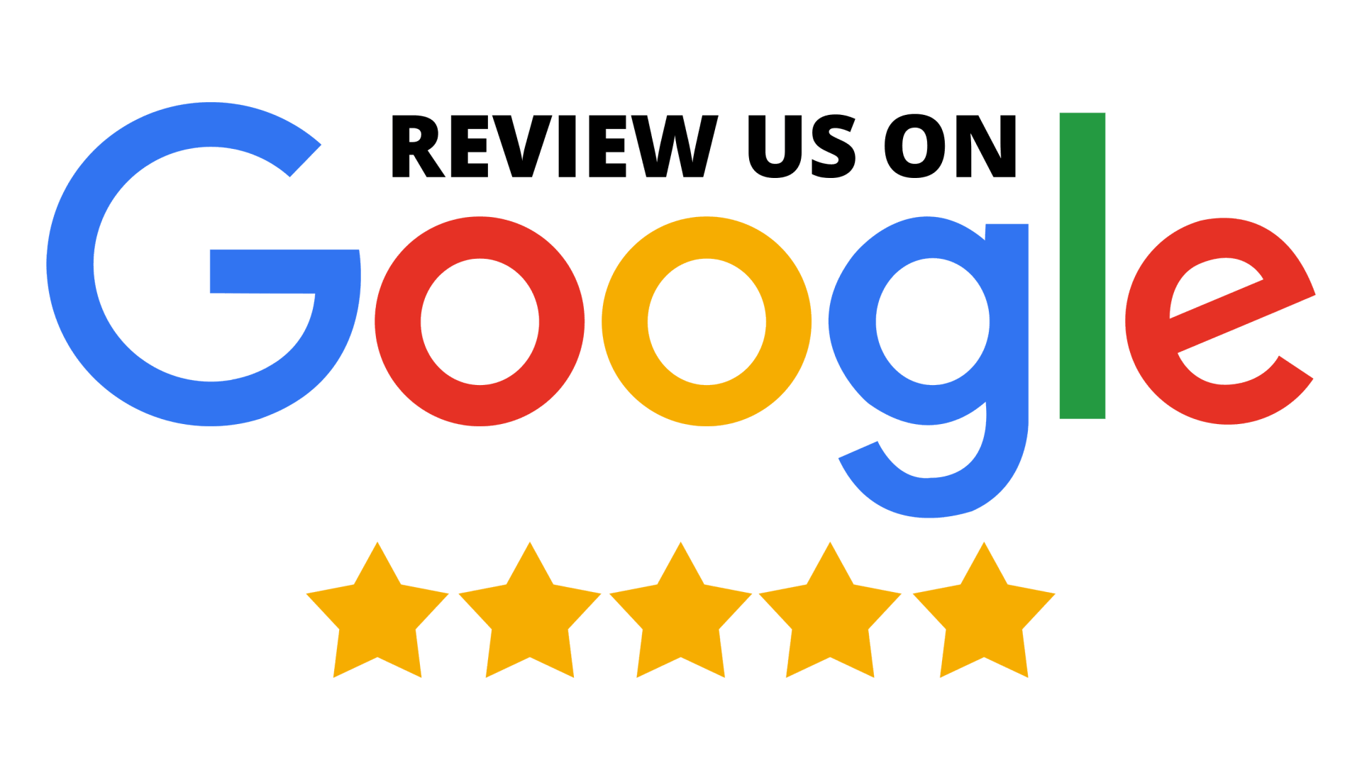 a google logo that says review us on google