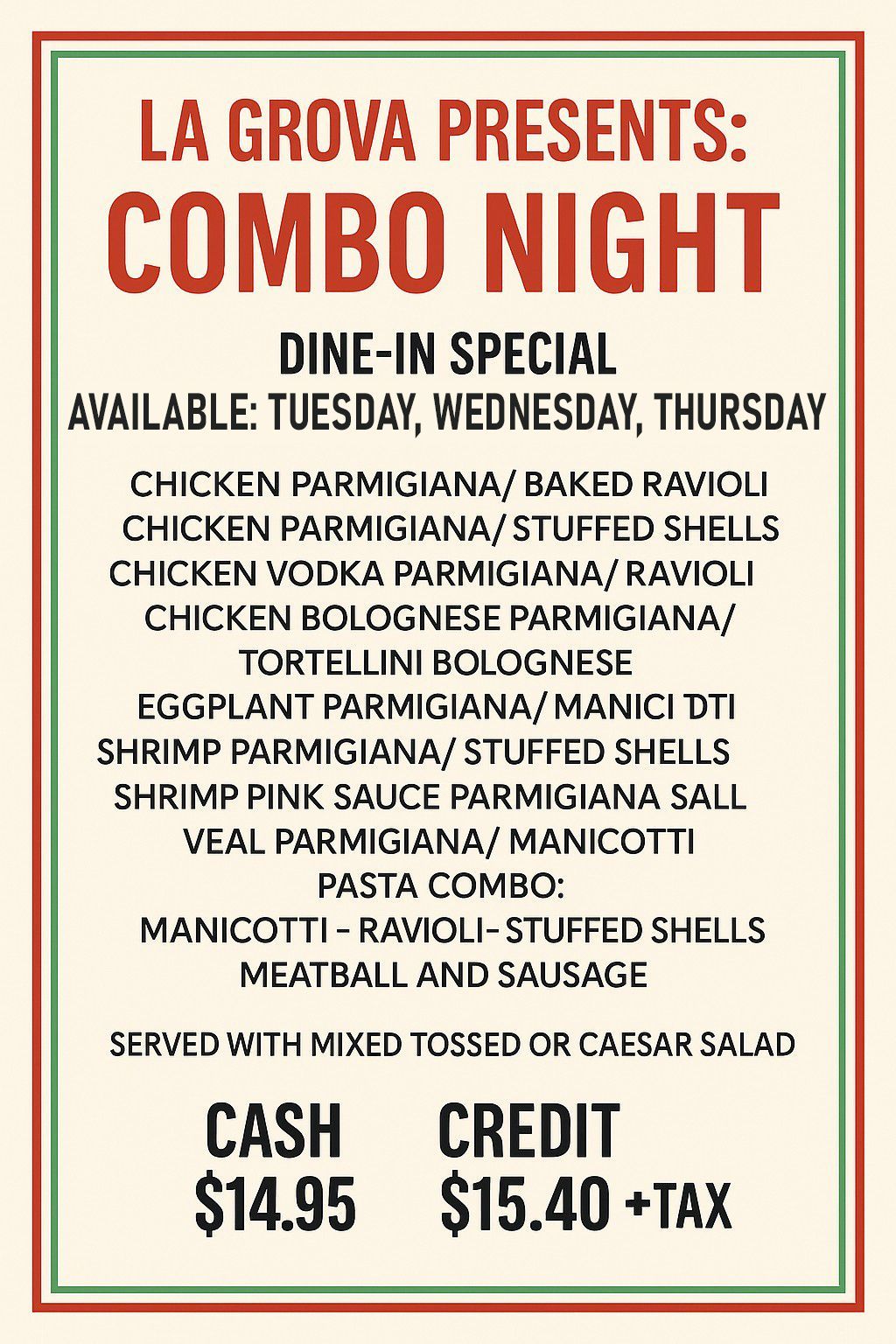 Combo Night