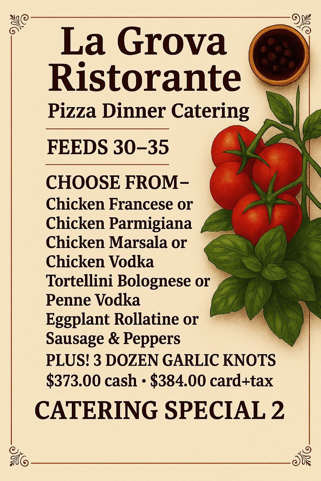 Catering Menu 2