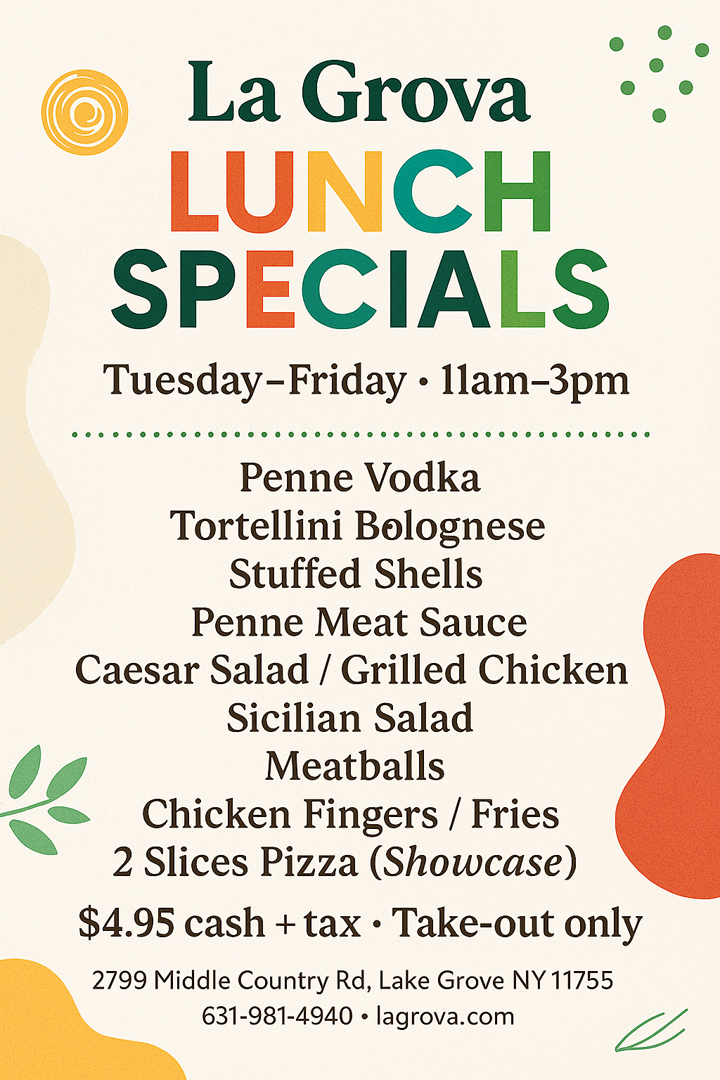 Lunch Specials