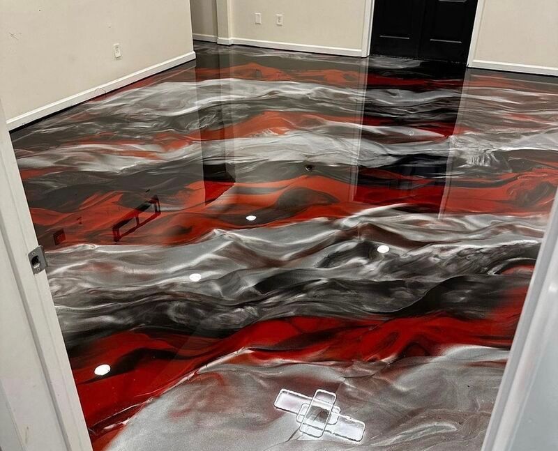 Metalic epoxy flooring Midland Texas