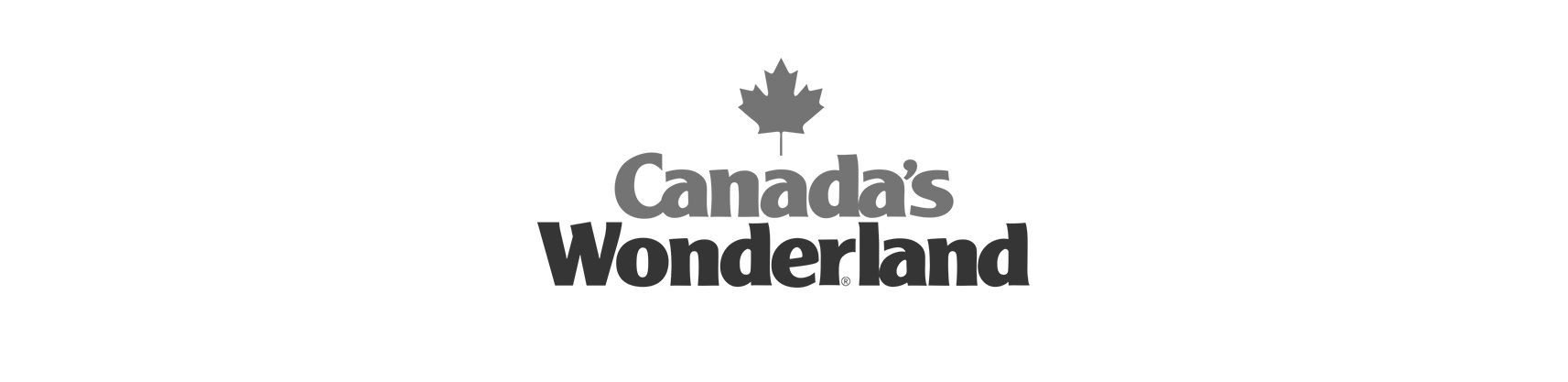 A black and white logo for canada 's wonderland