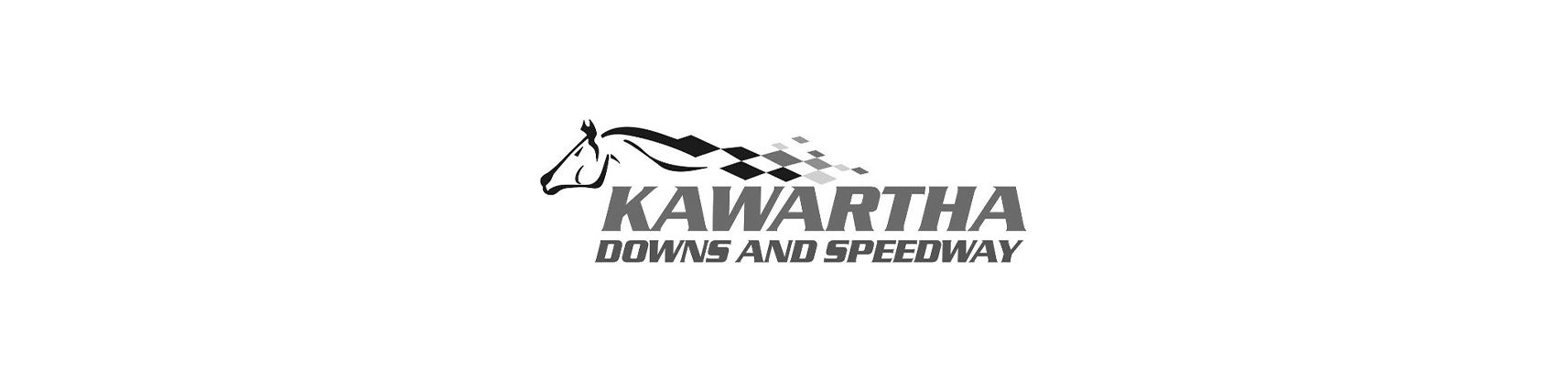 A black and white logo for a company called kawartha