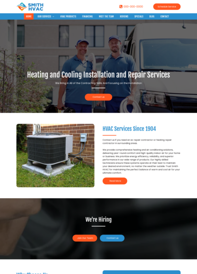 HVAC Website Design 11