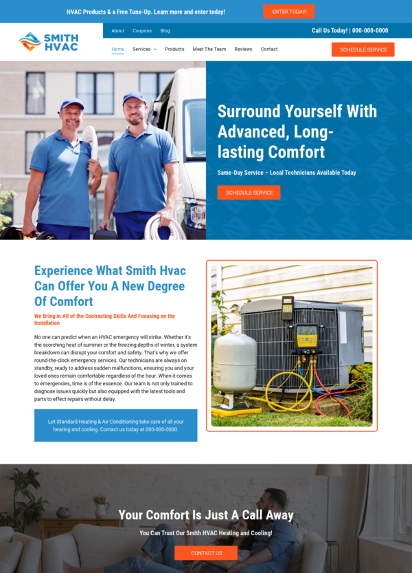HVAC Website Design 12