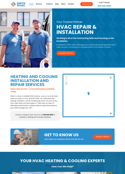 HVAC Website Design 13