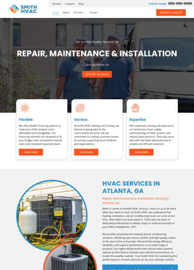 HVAC Website Design 16