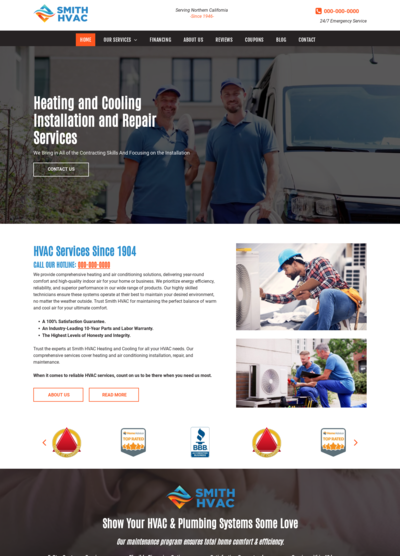 HVAC Website Design 17