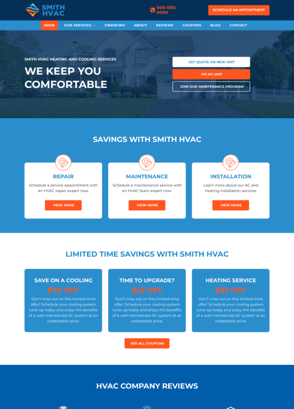 HVAC Website Design 18