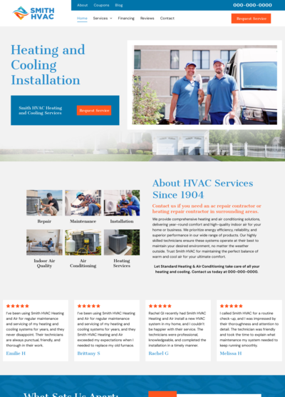 HVAC Website Design 19