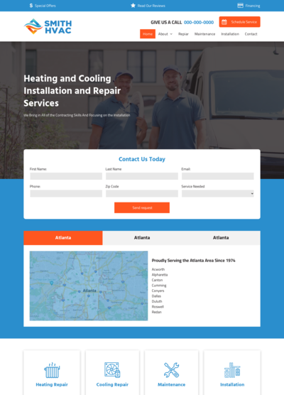 HVAC Website Design 23