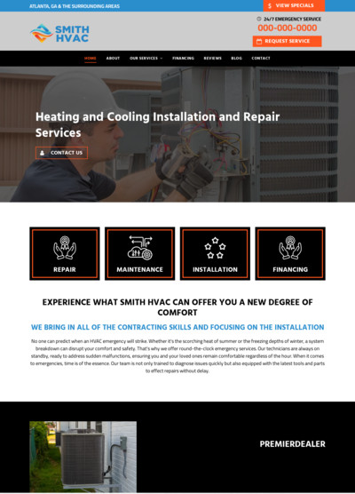 HVAC Website Design 26