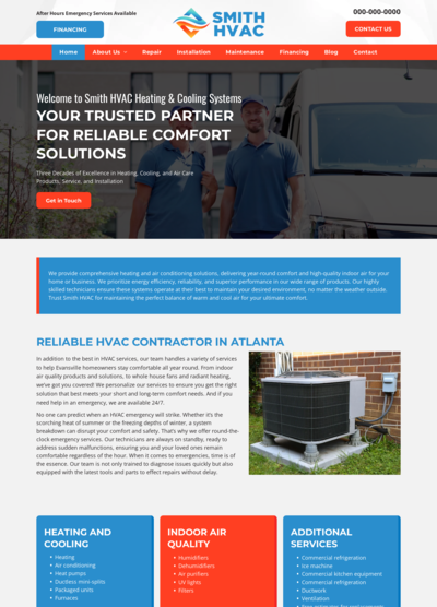 HVAC Website Design 27