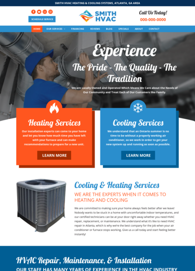 HVAC Website Design 28
