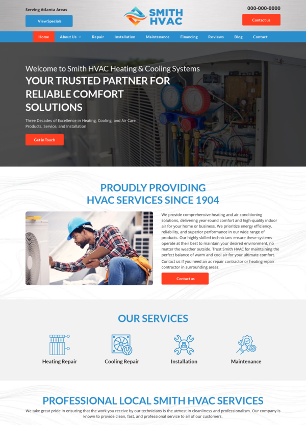 HVAC Website Design 29