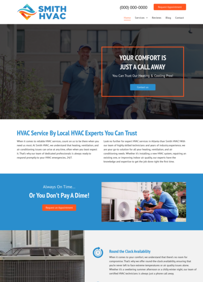 HVAC Website Design 6
