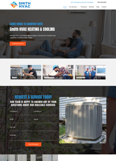 HVAC Website Design 8