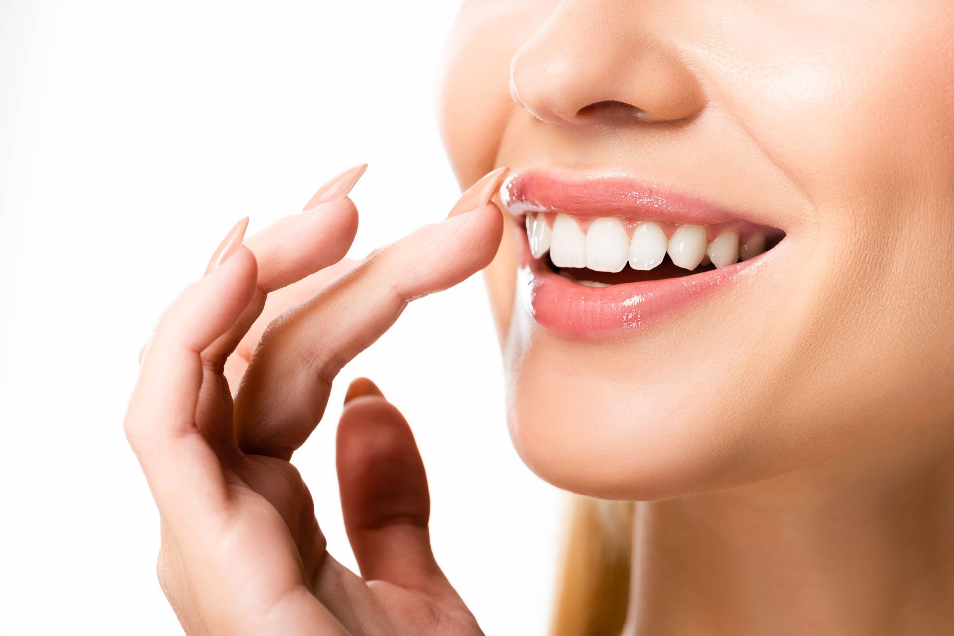 woman with beautiful teeth and smile