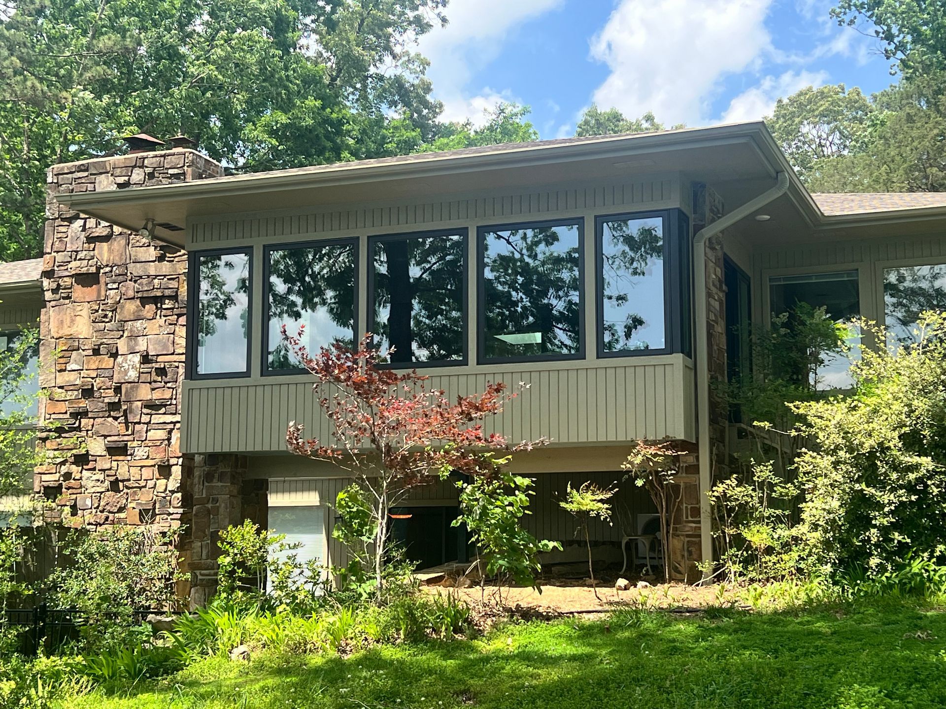 Hot Springs Village Home Addition for Sunroom showing exterior of build