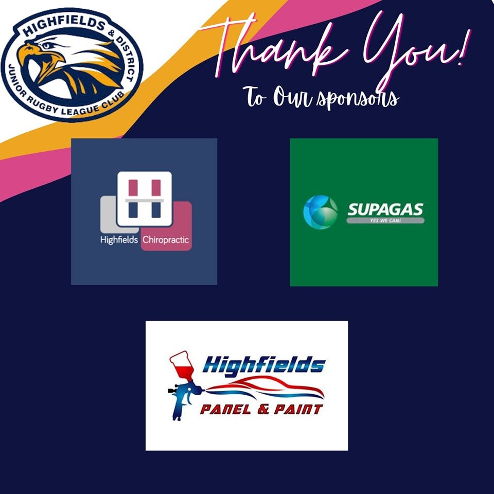 A poster that says thank you to our sponsors