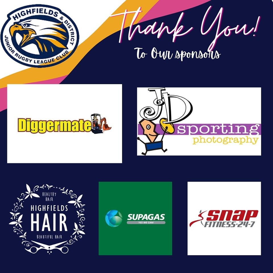 A poster that says thank you to our sponsors