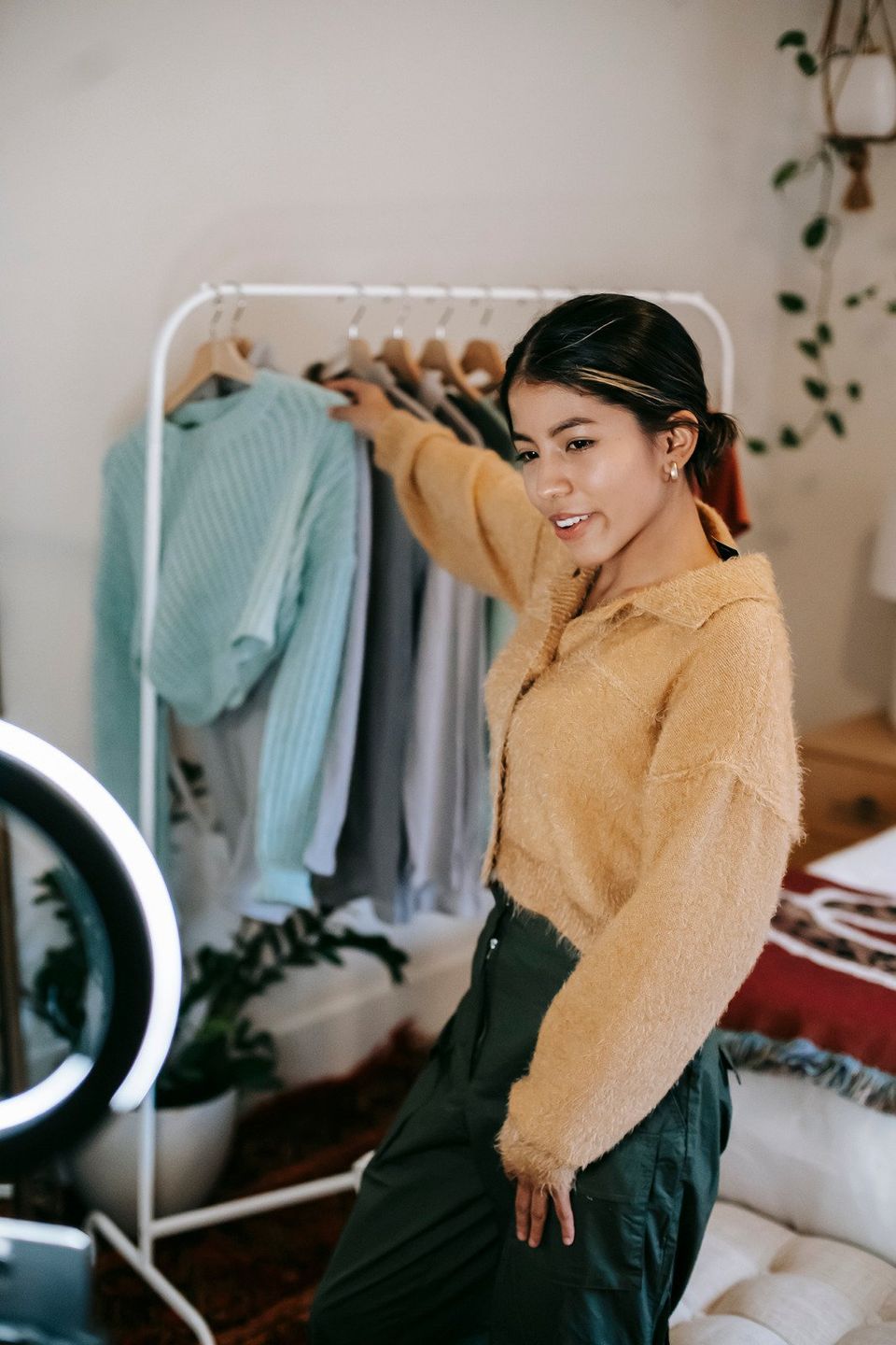 Woman Showcasing Fashion Choices