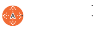 Un círculo naranja con la letra a sobre un fondo blanco.