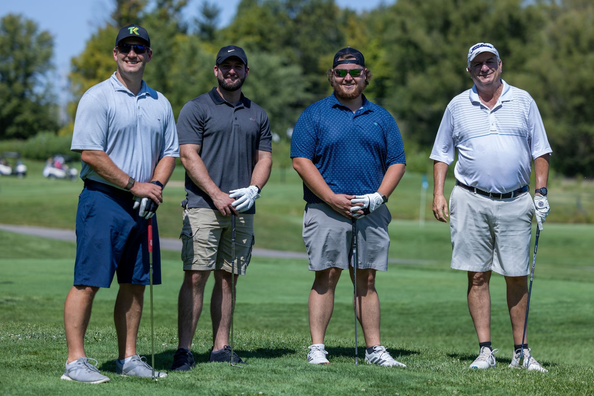 Brett Siepka, Jace Rhorer, Jackson Lahrman and Steve Alesia