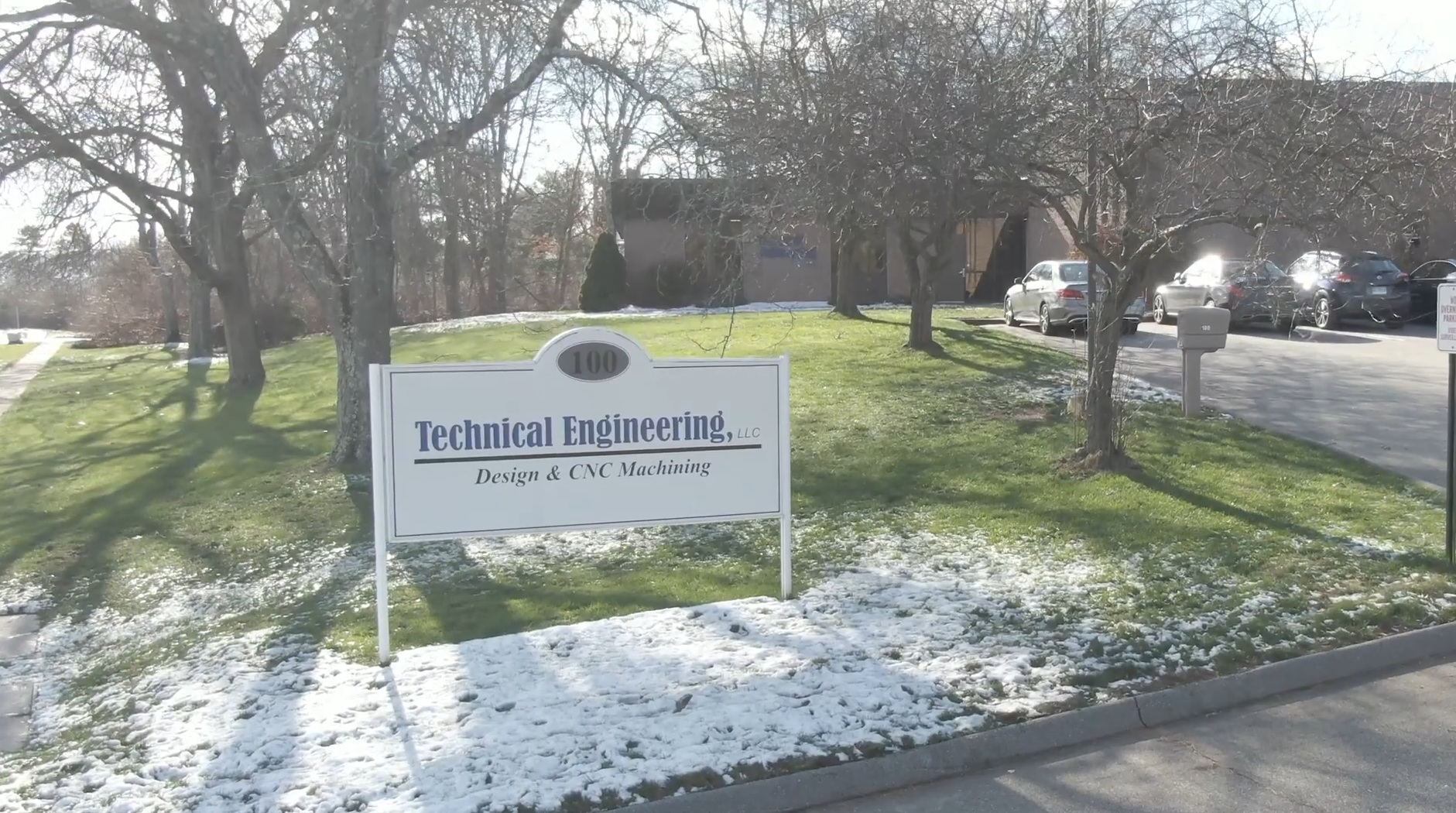 A sign for Technical Engineering Design and CNC Machining in Connecticut