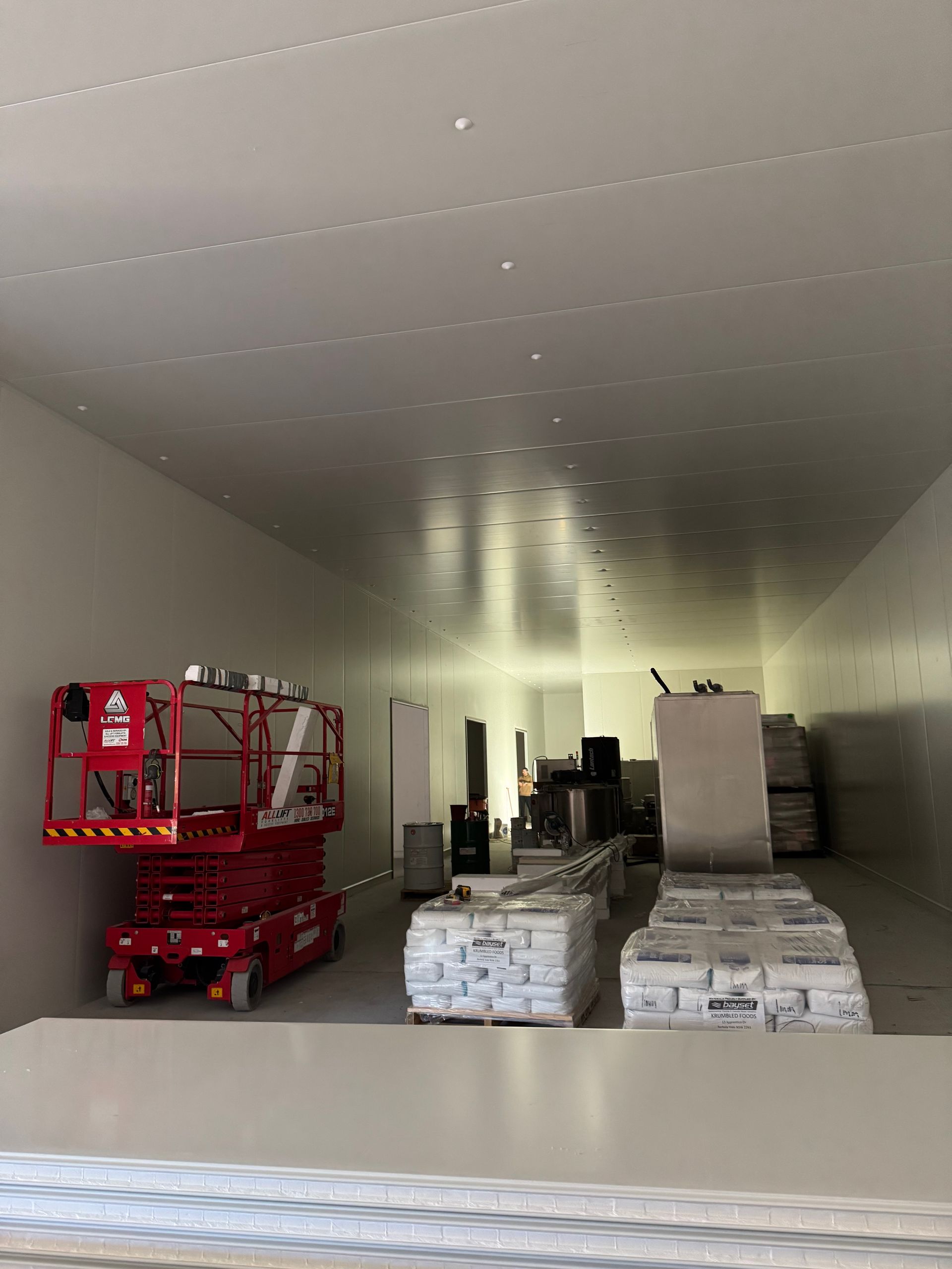 Storage room of Thermal Panel Solutions Industry-Leading Insulated Panel Products.