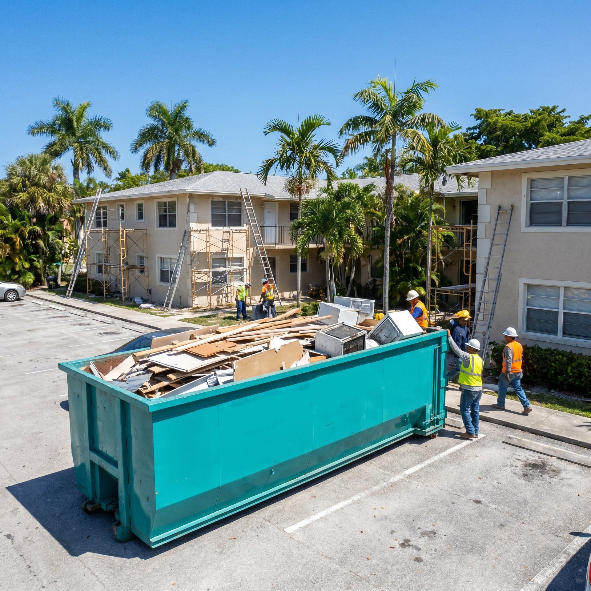 30-40 yard dumpster multi family upgrade Franklin Township NJ
