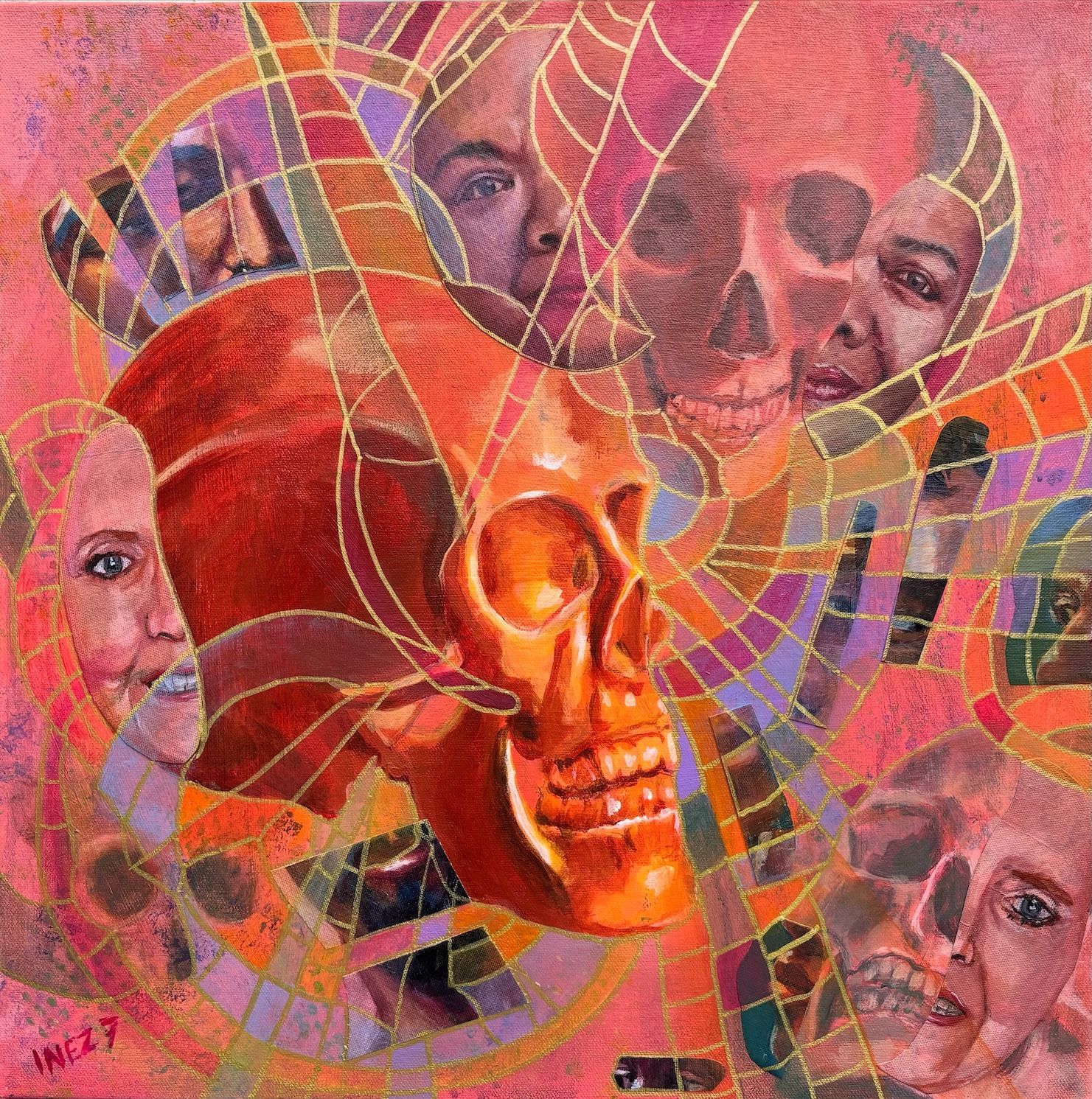 portrait, fineart, abstract, art for sale, expressionism, art for sale by inez sieben