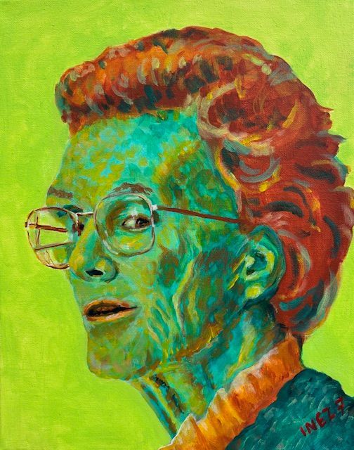 Marion Pritchard, portrait, heroines, heroes, acrylic, women, artist
