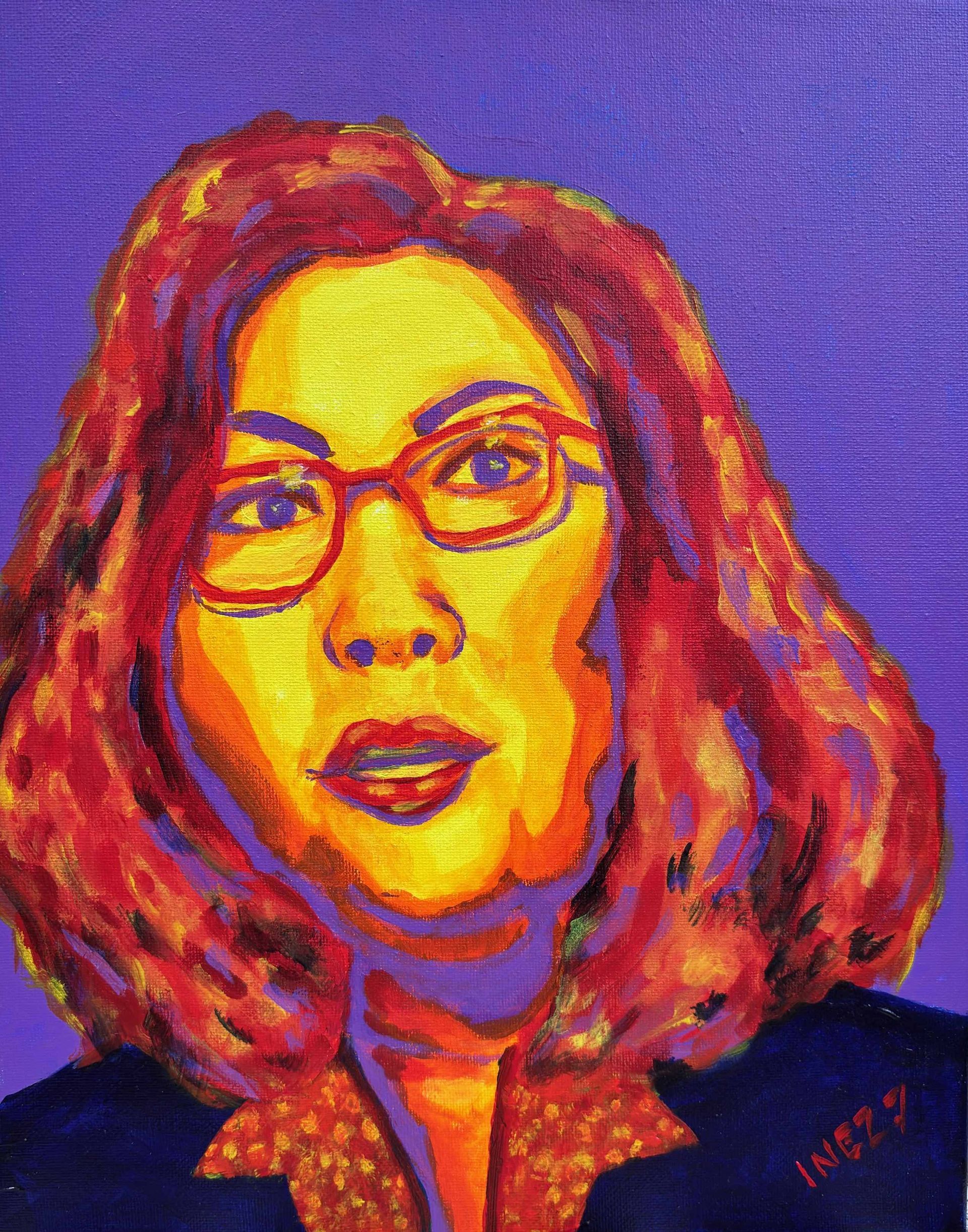 Tammy Duckworth, portrait, heroines, heroes, acrylic, women, artist