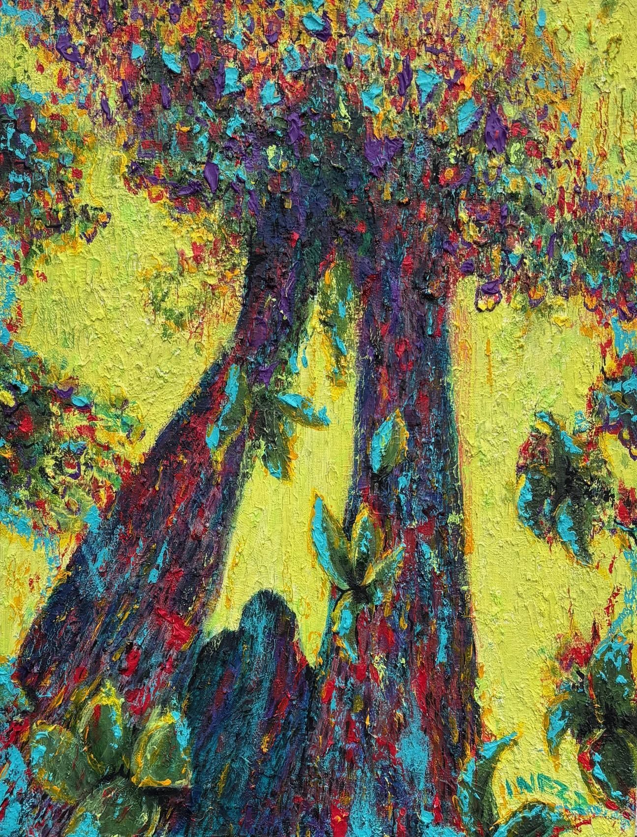 trees, abstract, art, inez sieben, nature