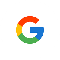 Das Google-Logo ist ein bunter Kreis mit dem Buchstaben G in der Mitte.