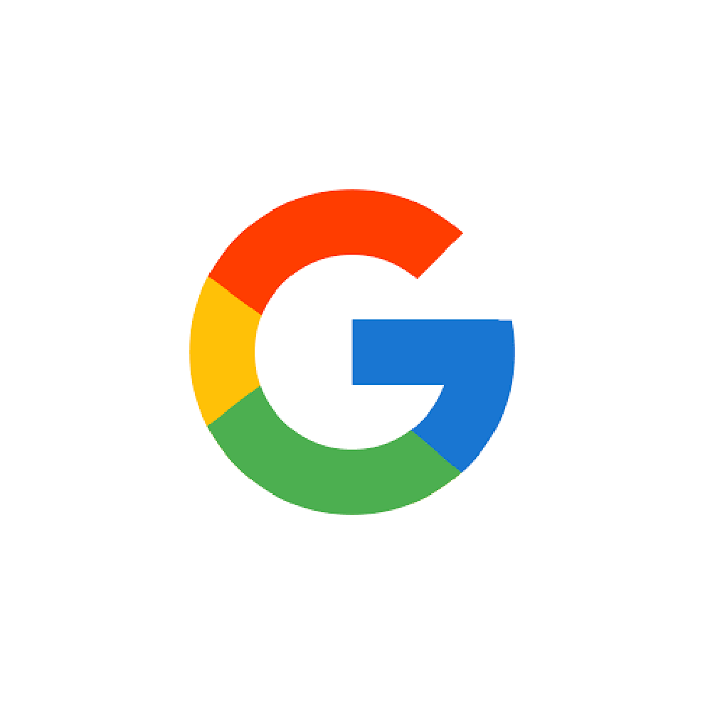 Das Google-Logo ist ein bunter Kreis mit dem Buchstaben G in der Mitte.