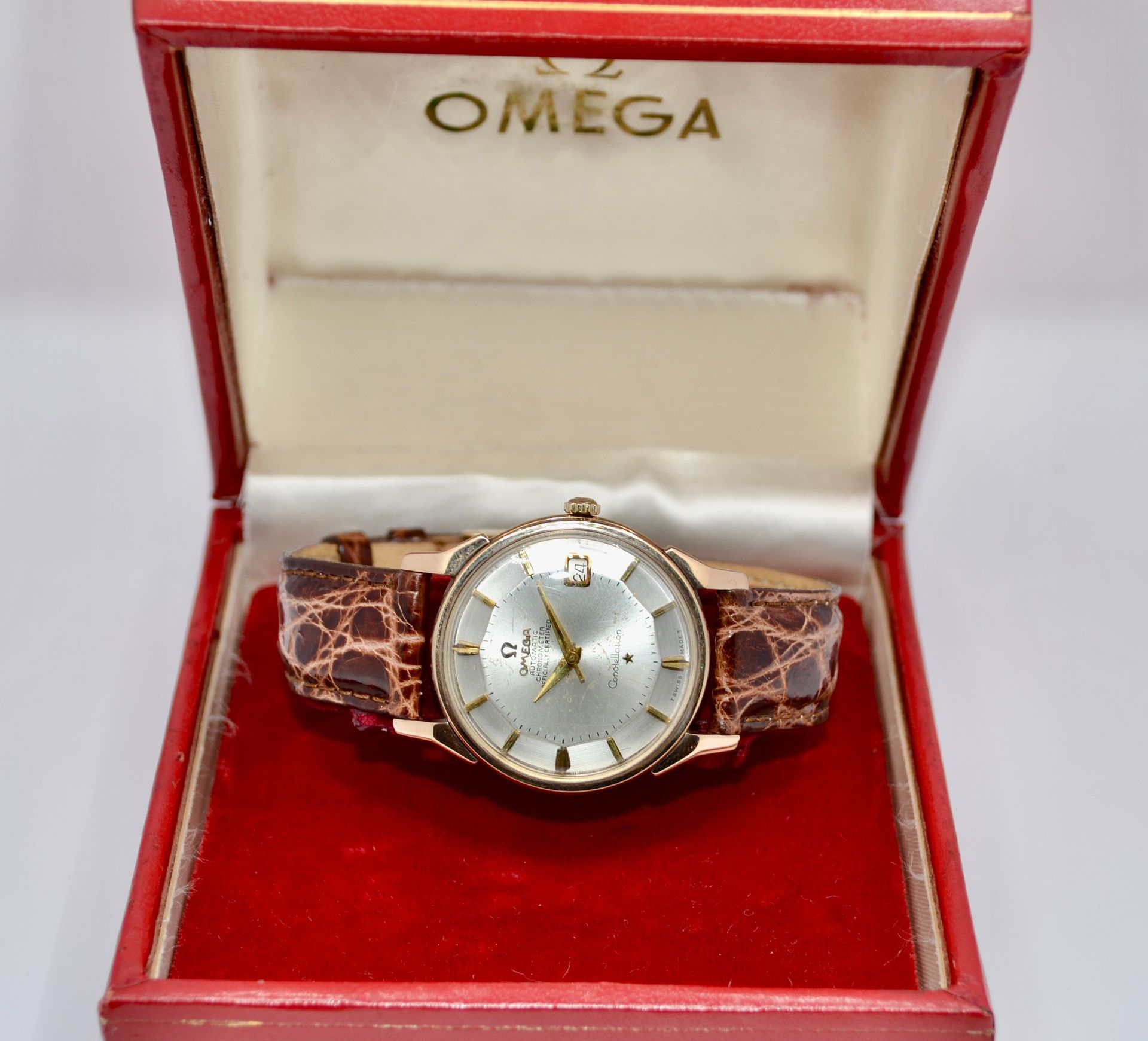 Omega Constellation Pie Pan Rose Gold