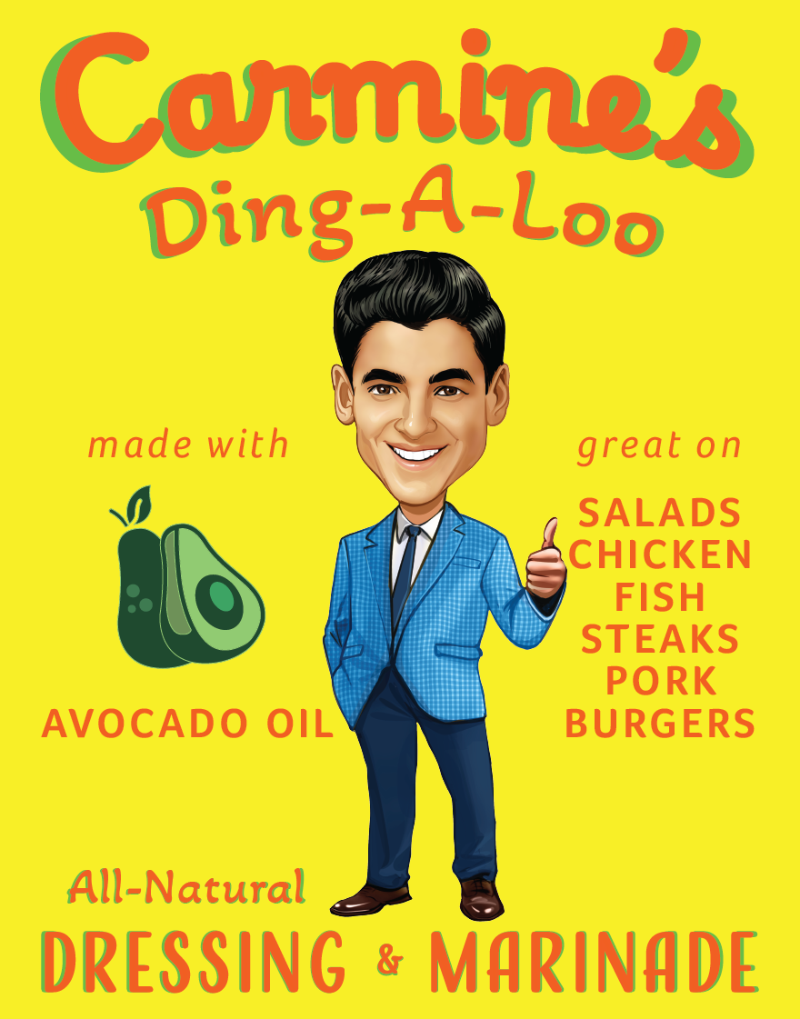 Carmine's Ding-A-Loo Dressing & Marinade for salads, chicken, fish, steak, pork, and burgers