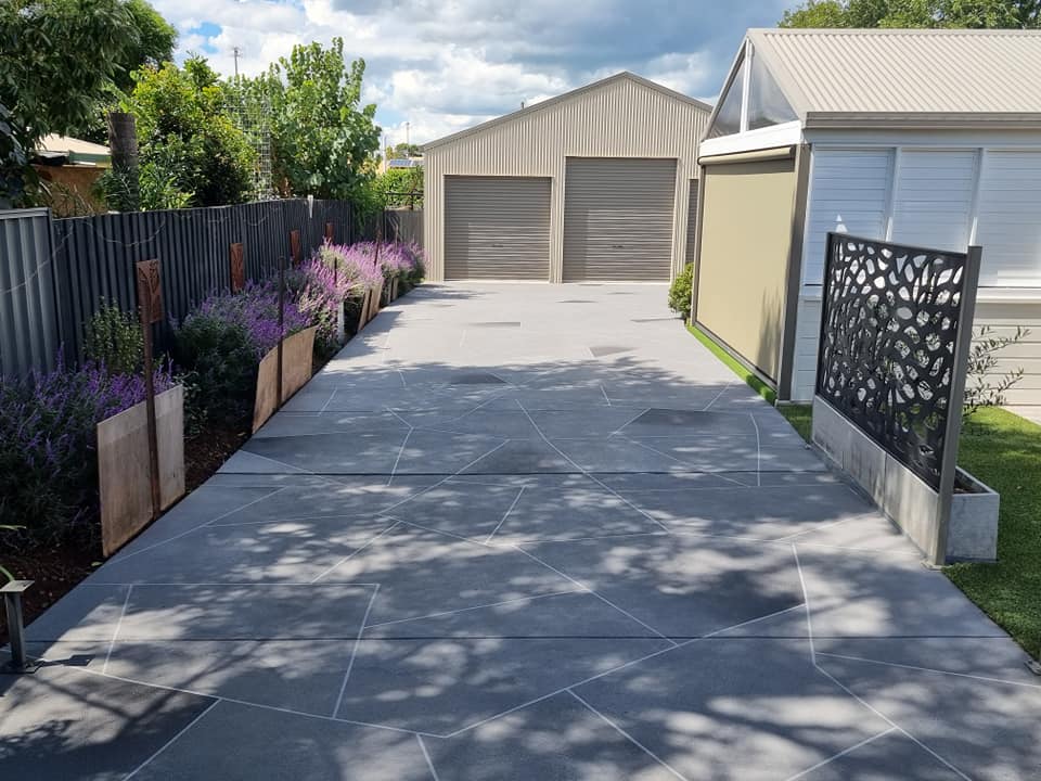 Renovated Driveway — Qualified Concreters in Toowoomba, QLD