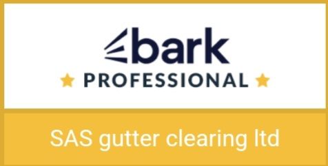 The logo for bark professional sas gutter clearing ltd