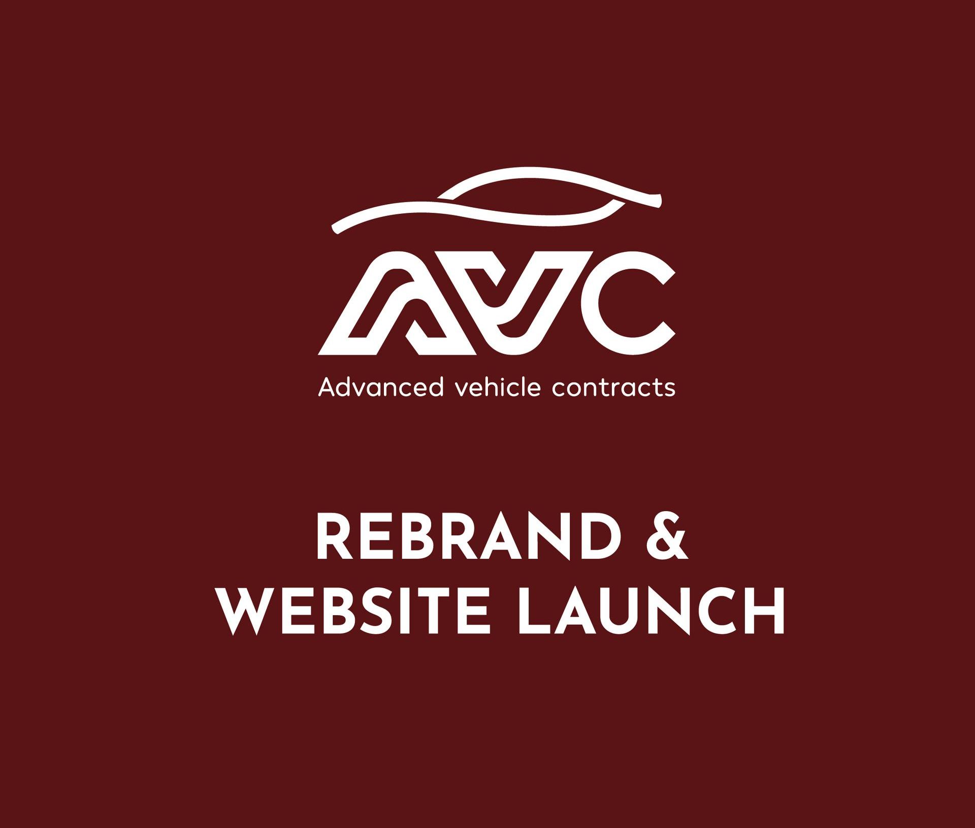 A logo for avc advanced vehicle contracts rebrand and website launch