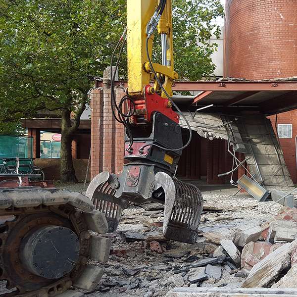 Demolition - rubble od destroyed building