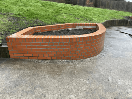 Retaining Wall  retaining wall install for Swansea top bricklayers in a garden