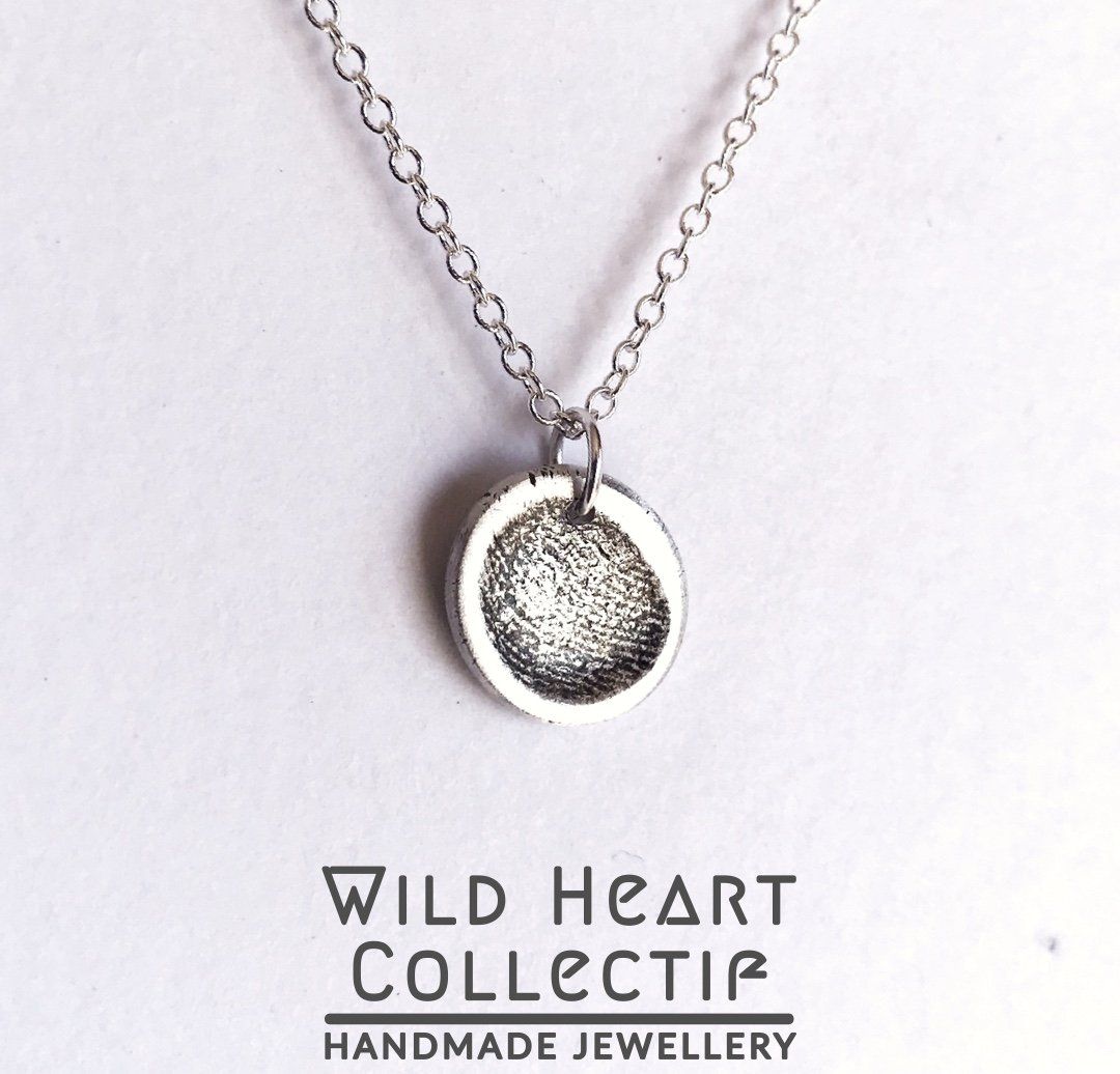 Solid Silver Fingerprint Necklaces And Charms